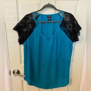 Torrid Blouse with Lace Size 1